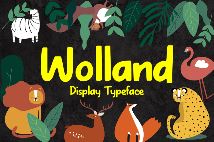 Wolland Font poster