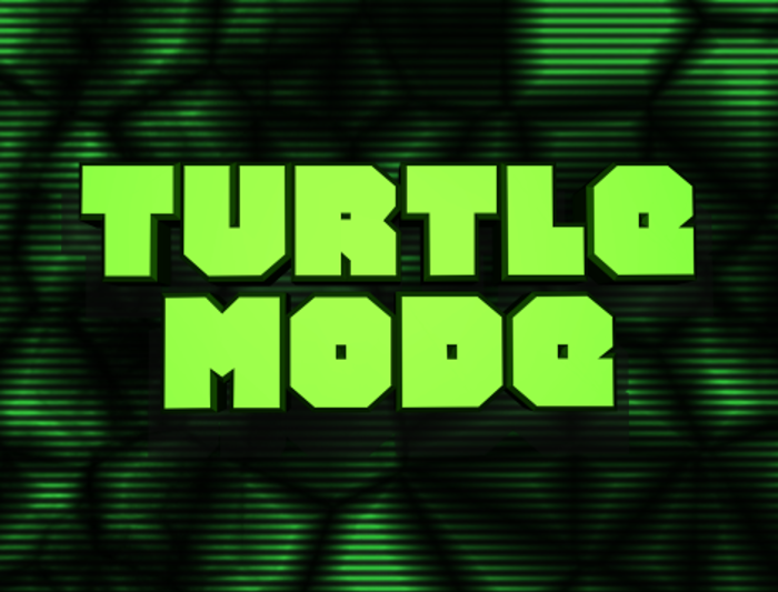 Turtle Mode Font poster