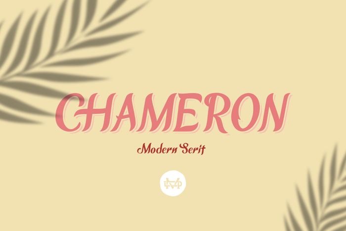 Chameron Font poster