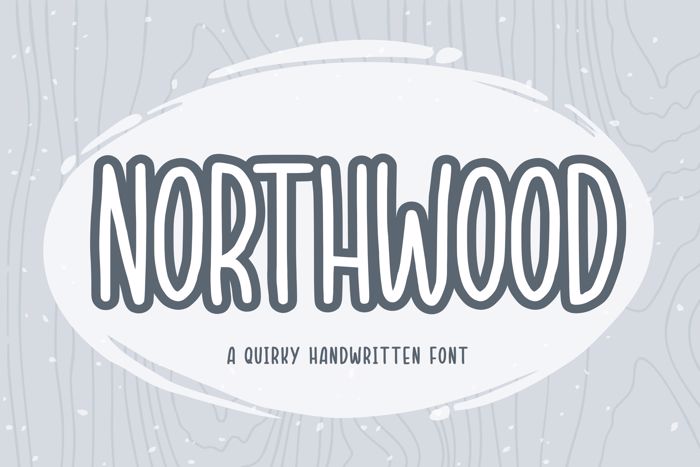 NORTHWOOD Font poster