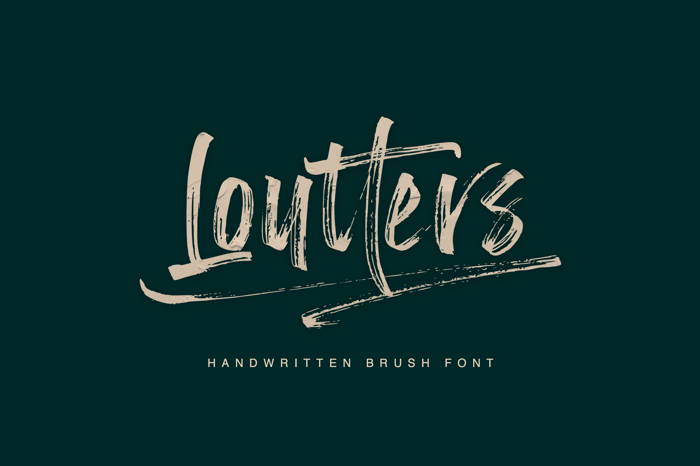 Loutters Font poster