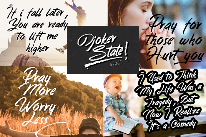 Djoker State Font poster