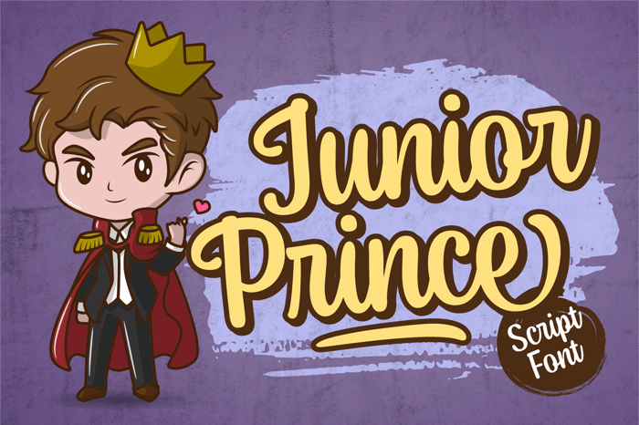 Junior Prince Font poster