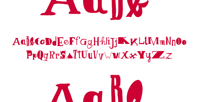 Senza cuore Font poster