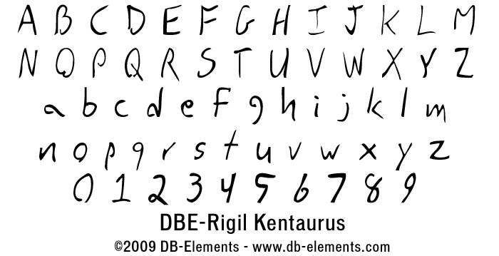 DBE-Rigil Kentaurus Font poster