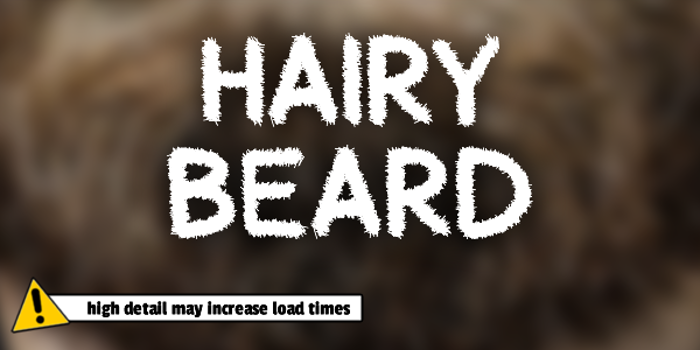 Hairy Beard Font poster