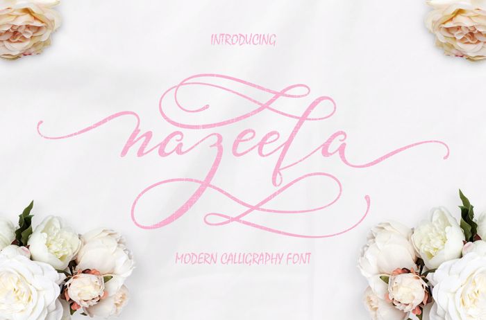 Nazeefa Font poster