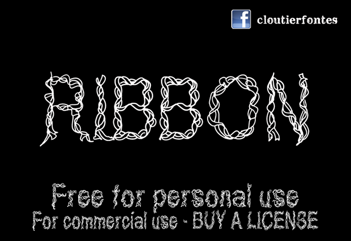 CF Ribbon Font poster