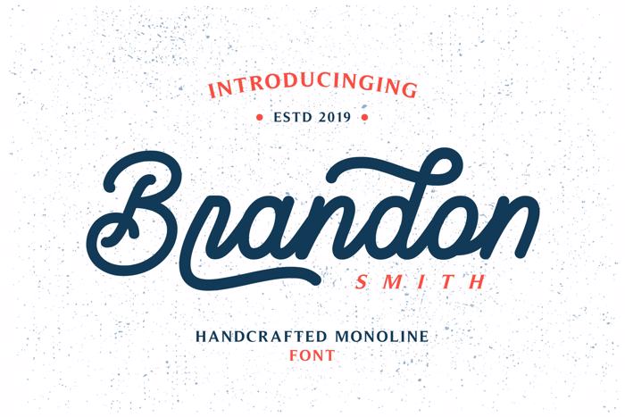 Brandon Smith Font poster