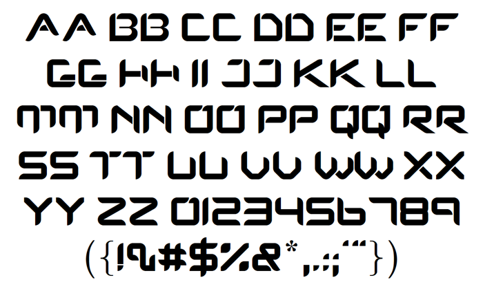 Protos Font poster