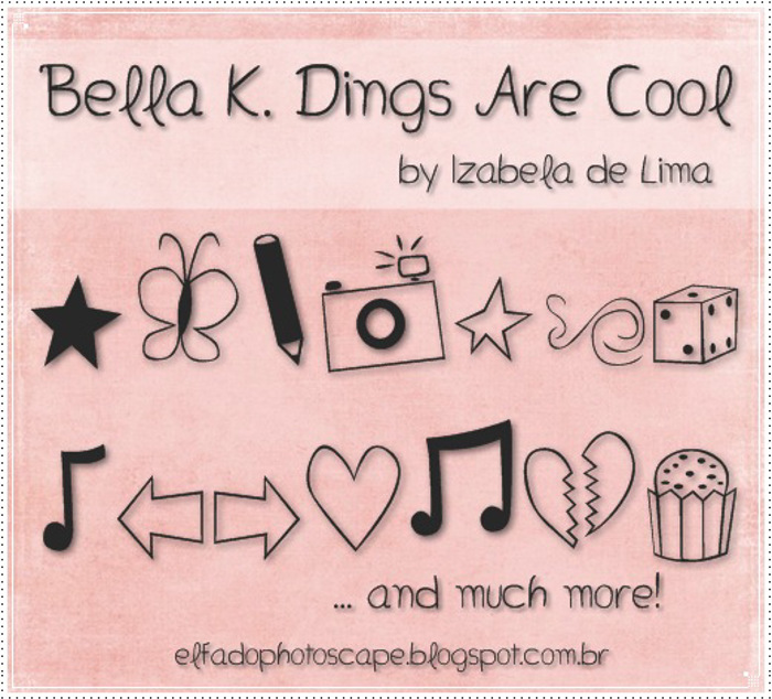 Bella K. Dings Are Cool Font poster