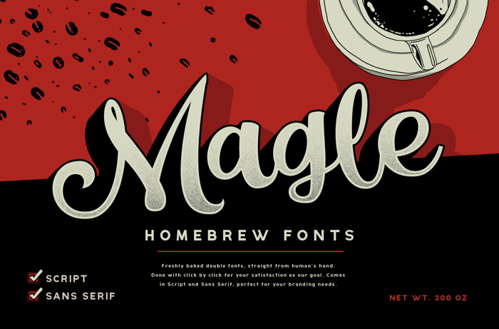 Magle Script Font poster