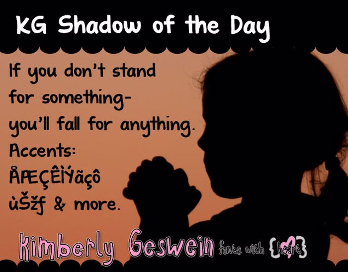 KG Shadow of the Day poster