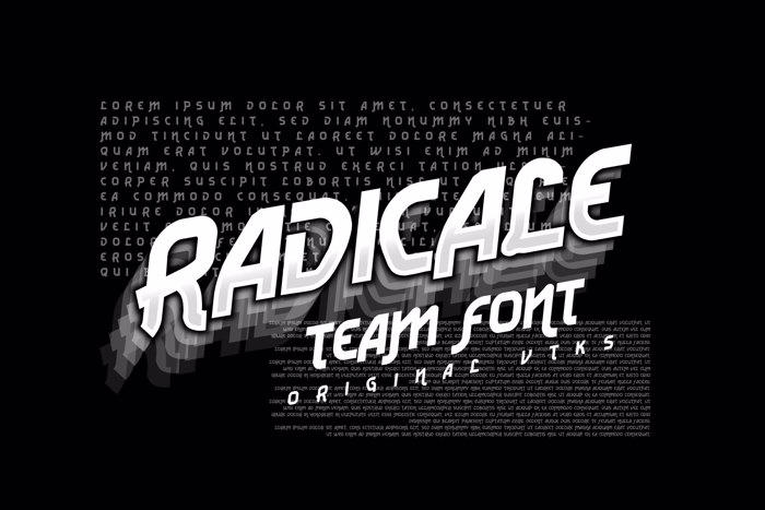 Vtks Radicale v2 Font poster