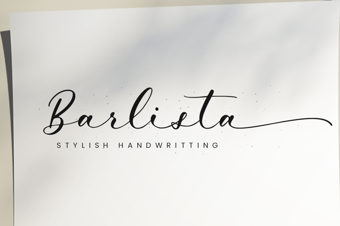 Barlista Font poster