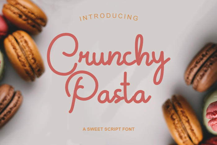 Crunchy Pasta Font poster
