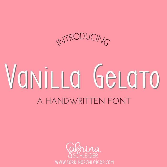 SS Vanilla Gelato Font poster