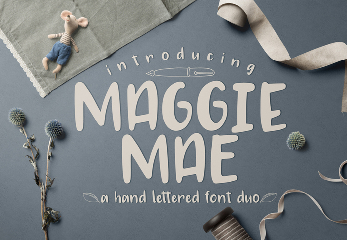 MAGGIE MAE Font poster