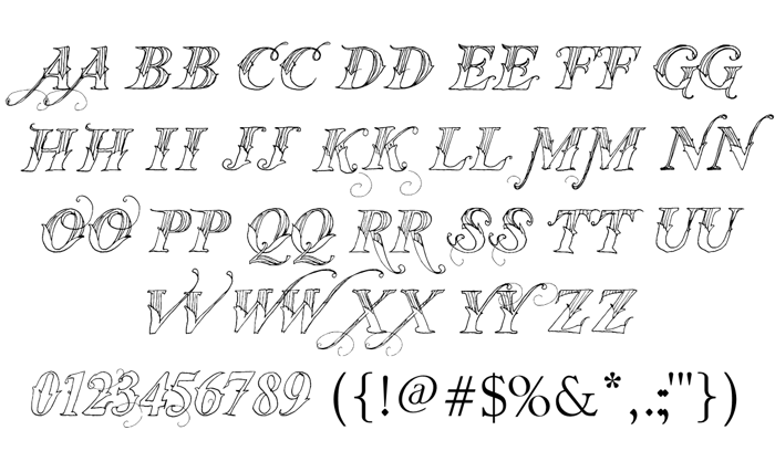 Vtks Thanks You Font poster