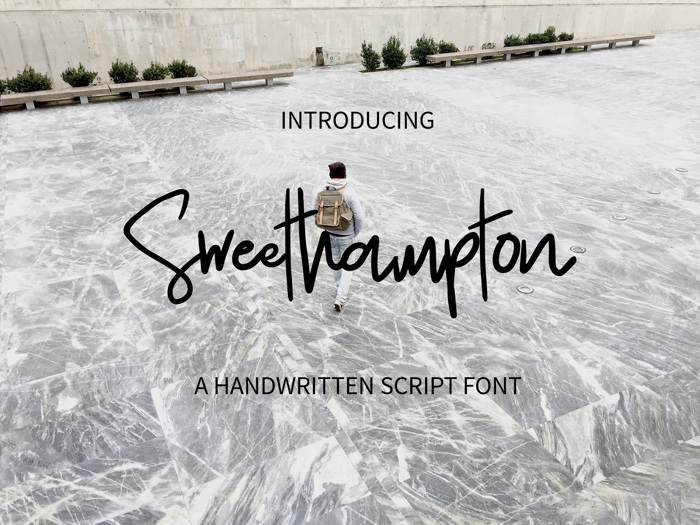 Sweethampton Font poster