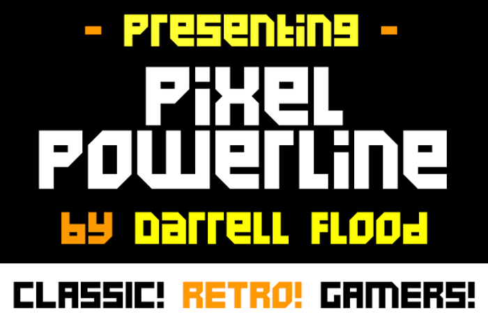 Pixel Powerline Font poster