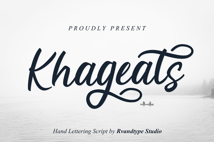 Khageats Font poster