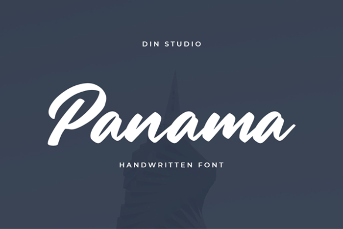 Panama Font poster