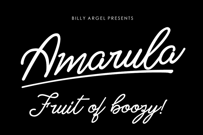 Amarula Font poster