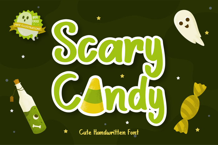 Scary Candy Font poster