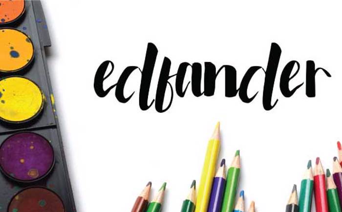 edfander Font poster