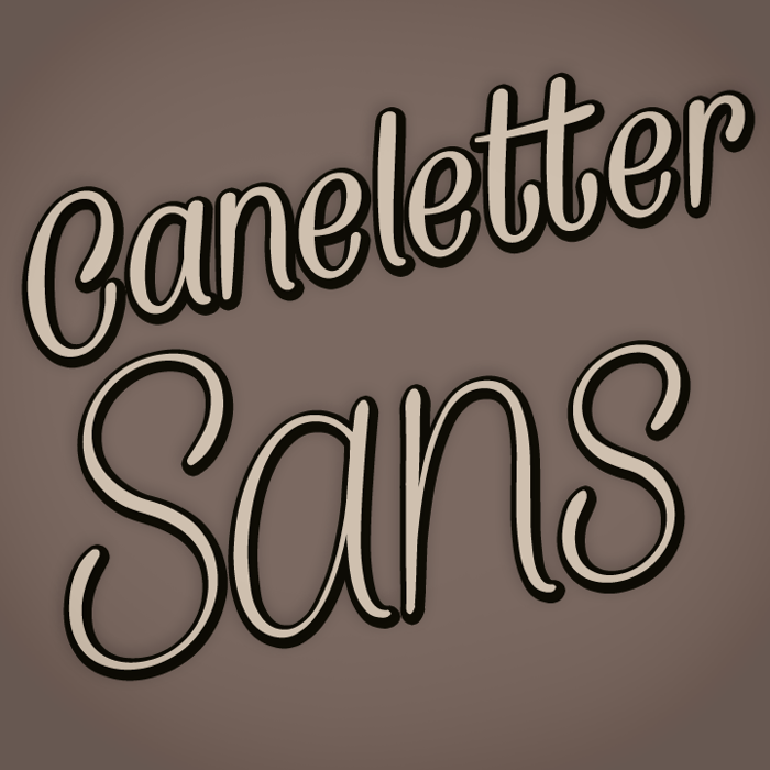 Caneletter Sans Font poster
