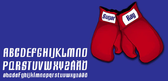 Sugar Ray Font poster