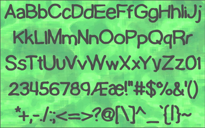 Lamebrain BRK Font poster