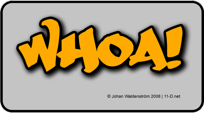 Whoa! Font poster