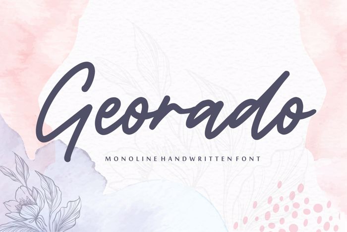 Georado Font poster