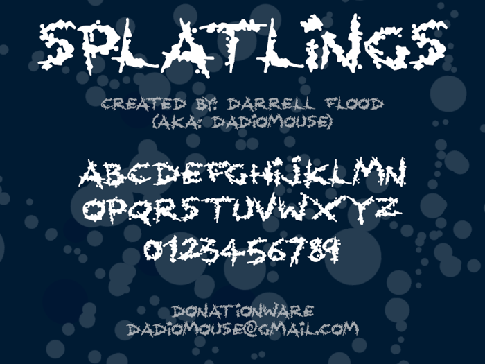 Splatlings Font poster