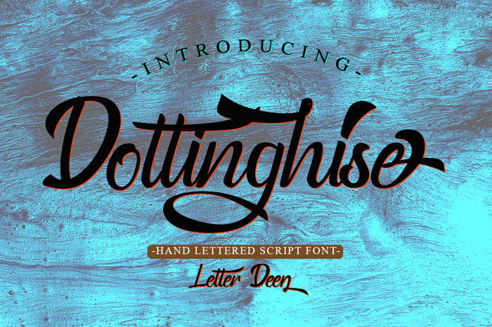 Dottinghise Font poster