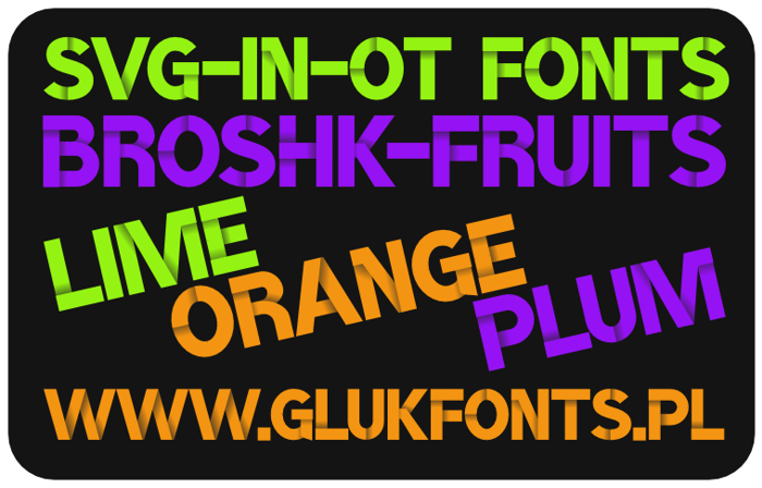 BroshK-Fruits Font poster