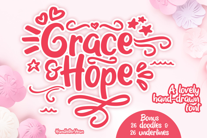 Grace & Hope Font poster