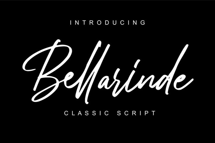 Bellarinde Font poster