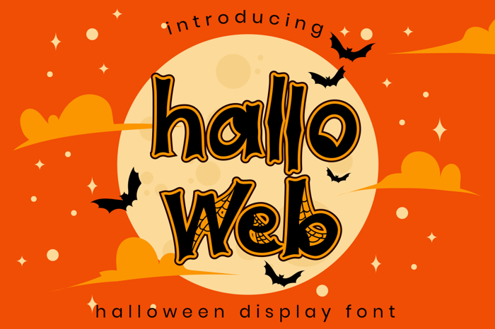 Halloweb Font poster