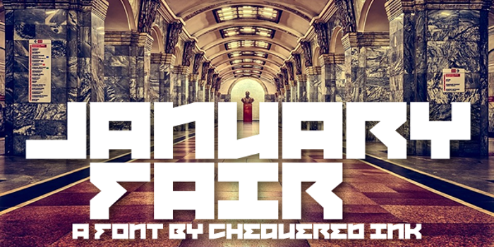 January Fair Font poster