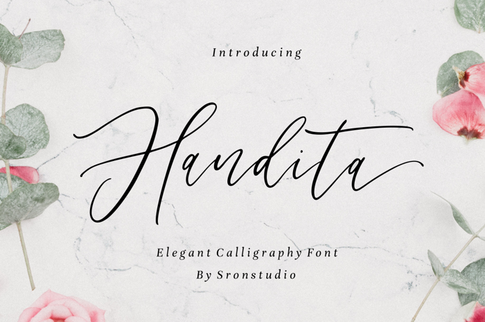 Handita Font poster