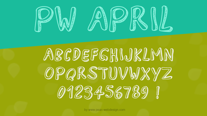 PWApril Font poster