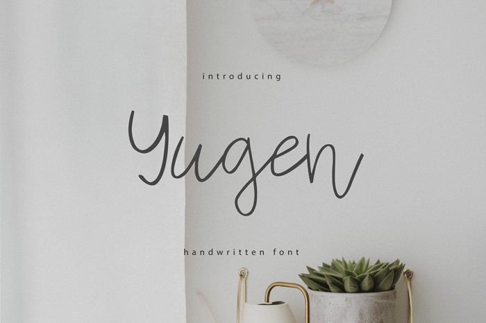 Yugen Font poster