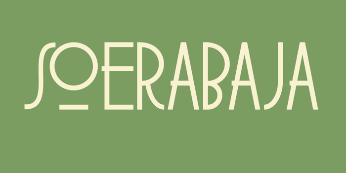 DK Soerabaja Font poster