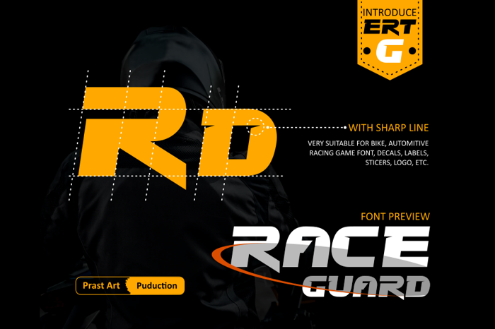 Race Guard Font poster