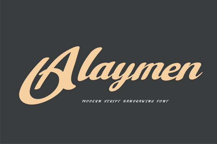 Alaymen Font poster