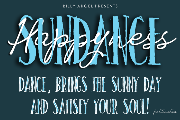 SUNDANCE Font poster