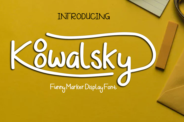 Koowalsky Font poster